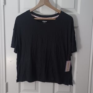 NEW JoySpun Blk Lounge Pj Top Sz M